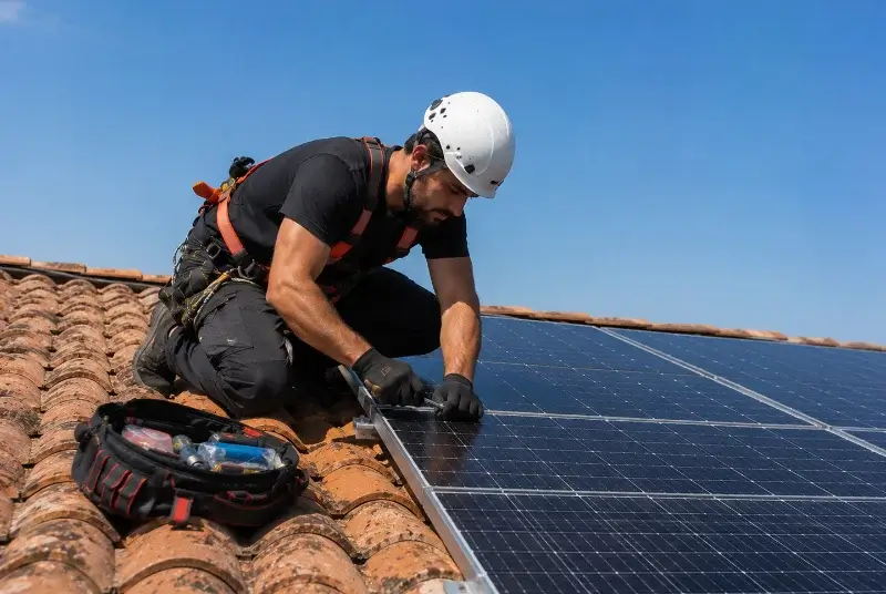 Maintenance et monitoring de panneaux solaires à Bovel