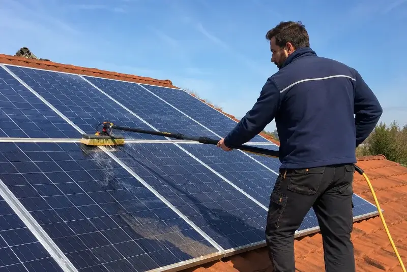 Nettoyage et entretien de panneaux solaires à Bovel